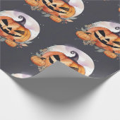 Halloween Jack-O-Lantern . Halloween, Fall Geschenkpapier (Ecke)