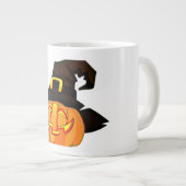 Halloween-Jack-O-Lantern-Hexe-Tasse Jumbo-Tasse (Vorderseite Rechts)