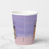 Halloween Jack-o'-lantern Hous Pappbecher (Rechts)