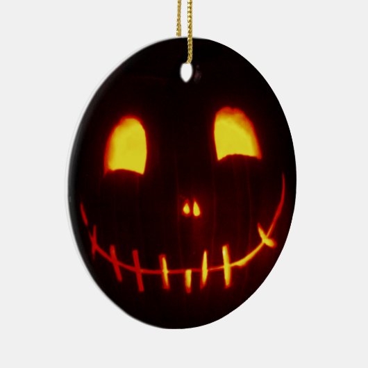 Halloween Jack-o-Lantern Keramik Ornament (Rechts)