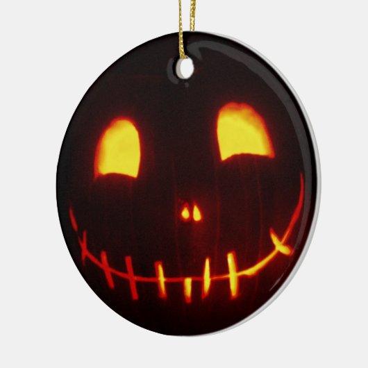 Halloween Jack-o-Lantern Keramik Ornament (Links)