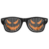 Halloween Jack-O-Lantern Kostümbrille (schwarz) Partybrille (Vorderseite)