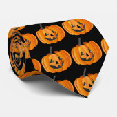 Halloween-Jack-O-Lantern-Krawatte Krawatte (Gerollt)