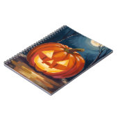 Halloween Jack-O-Lantern-Kürbis Notizblock (Linke Seite)