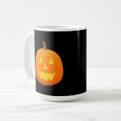 Halloween: Jack-O-Lantern: Kürbis Tasse (Vorderseite Links)