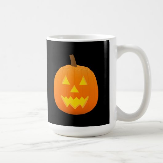 Halloween: Jack-O-Lantern: Kürbis Tasse (Rechts)