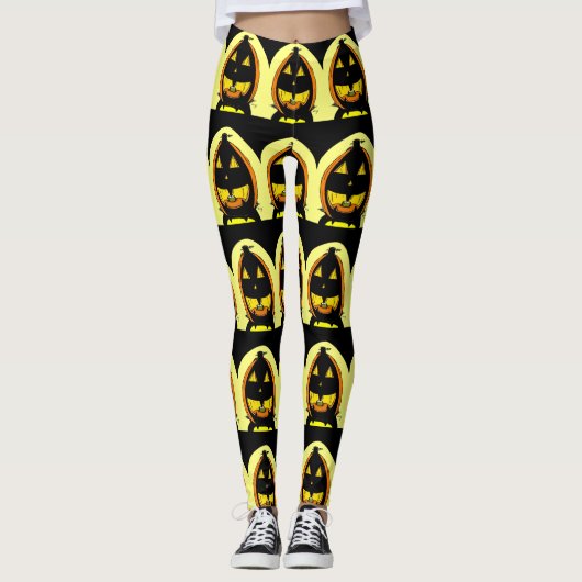 Halloween Jack o' Lantern Leggings (Vorderseite)