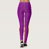 Halloween Jack o' Lantern Lila Leggings (Rückseite)