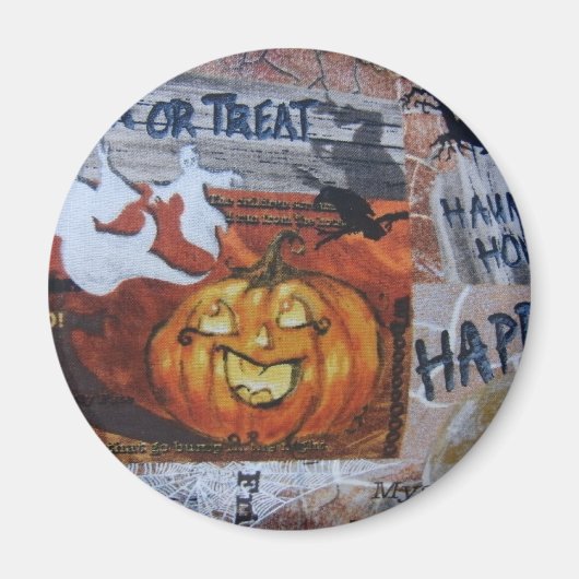 Halloween Jack O' Lantern Magnet (Vorne)