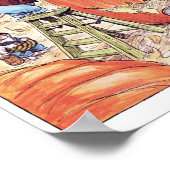 Halloween Jack o' Lantern Mice Print Poster (Ecke)