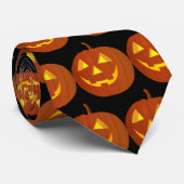 Halloween Jack-O-Lantern Neck Tie Krawatte (Gerollt)