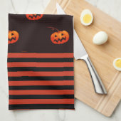Halloween Jack O' Lantern Orange Black Kitchen Geschirrtuch (Viertel Falte)