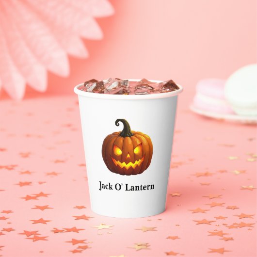 Halloween Jack O' Lantern Paper Cup Pappbecher (Insitu)