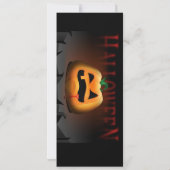 Halloween Jack O' Lantern Party Einladung (Rückseite)