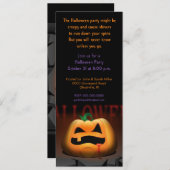 Halloween Jack O' Lantern Party Einladung (Vorne/Hinten)