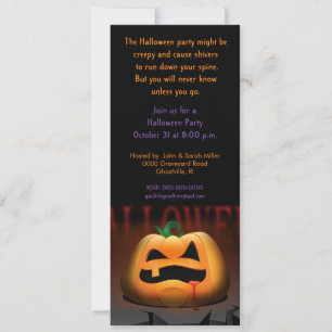 Halloween Jack O' Lantern Party Einladung