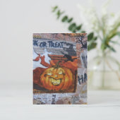 Halloween Jack O' Lantern Postkarte (Stehend Vorderseite)