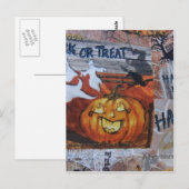 Halloween Jack O' Lantern Postkarte (Vorne/Hinten)