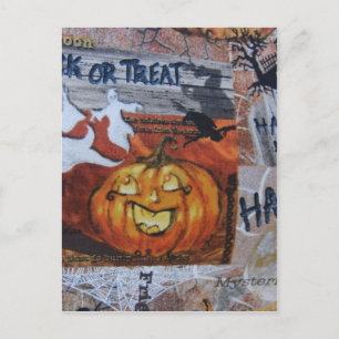 Halloween Jack O' Lantern Postkarte