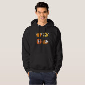 Halloween Jack O Lantern Pumpkin Cat Full Moon Hoodie (Vorne ganz)