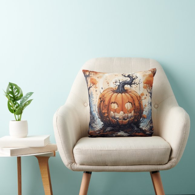 Halloween Jack O' Lantern Pumpkin Kissen (Stuhl )