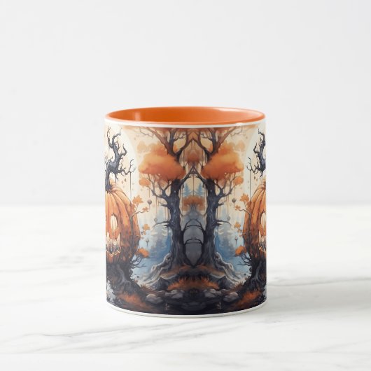 Halloween Jack O' Lantern Pumpkin Tasse (Zentrum)