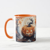 Halloween Jack O' Lantern Pumpkin Tasse (Links)