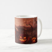 Halloween Jack-O-Lantern Pumpkins Spooky Castle Kaffeetasse (VorderseiteRechts)