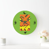 Halloween Jack-O-Lantern & Spider Uhr (Zuhause)