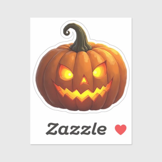 Halloween Jack O' Lantern Sticker (Blatt)