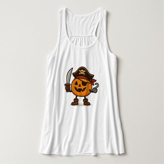 Halloween-Jack-o-Lantern Tank Top (Design Vorderseite)