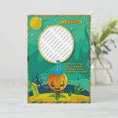 Halloween Jack o' Lantern Wizard Foto Frame hinzuf (Stehend Vorderseite)