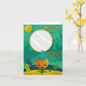 Halloween Jack o' Lantern Wizard Foto Frame hinzuf Karte (Gelbe Blume)