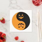 Halloween Jack o-lantern Yin Yang Serviette (Beispiel)
