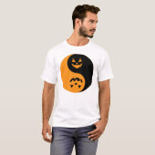 Halloween Jack o-lantern Yin Yang T-Shirt (Vorne ganz)