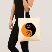 Halloween Jack o-lantern Yin Yang Tragetasche (Vorderseite (Produkt))