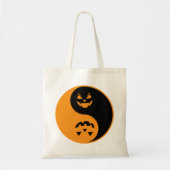 Halloween Jack o-lantern Yin Yang Tragetasche (Vorne)