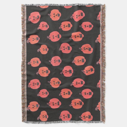 Halloween Jack O"Lanterns Decke (Vorderseite Vertikal)