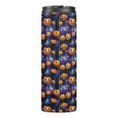 Halloween Jack-O-Lanterns Orange Pumpkins Thermosbecher (Rückseite)
