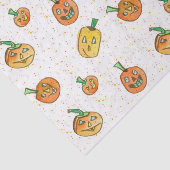 Halloween Jack-O-Lanterns Wasserfarbe Seidenpapier (Ausschnitt)
