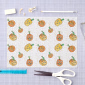 Halloween Jack-O-Lanterns Wasserfarbe Seidenpapier (Handwerk)