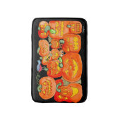 Halloween Jack-O-Lanterns with Animals Badematte (Vorderseite Vertikal)