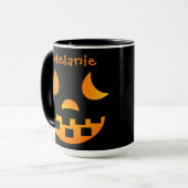 Halloween-Jack-o'-Laterne-Combo-Tasse Tasse (Vorderseite Links)