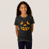 Halloween-Jack-o'-Laterne-Face-Girl-T - Shirt (Vorne ganz)