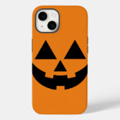 Halloween Jack-o'-Laterne Face iPhone Case (Rückseite)