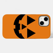 Halloween Jack-o'-Laterne Face iPhone Case (Rückseite (Horizontal))
