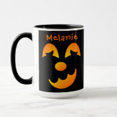 Halloween Jack-o' Laterne Funny Face Combo Tasse (Links)