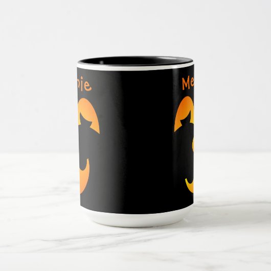 Halloween Jack-o' Laterne Funny Face Combo Tasse (Zentrum)