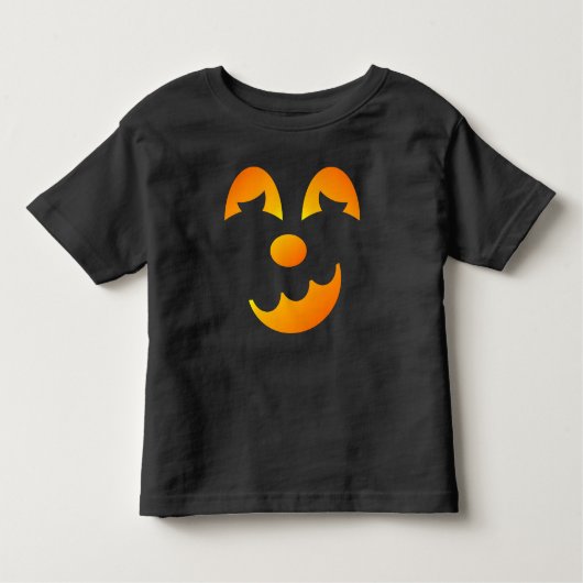 Halloween Jack-o'-Laterne Funny Face Kleinkind T-shirt (Vorderseite)
