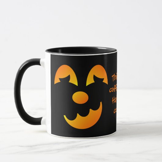 Halloween Jack-o'-Laterne Funny Face Tasse (Links)